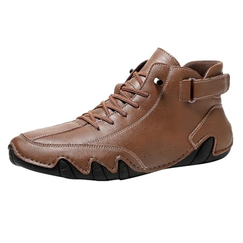 Mocasines de gran tamaño en cuero legítimo con diseño ortopédico elegante