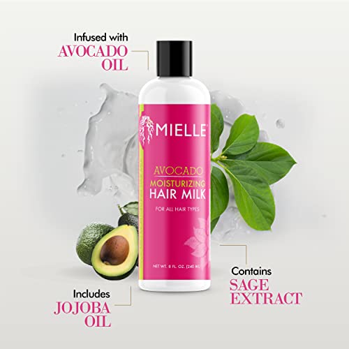 image for Mielle Organics Avocado Moisturizing Hair Milk for All Hair Types, Moi