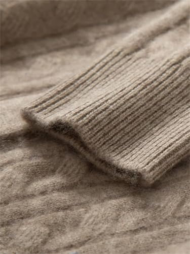 Men's Cashmere Knit Cardigan Sweater Lapel Single Breasted Long Sleeve Fall Winter Casual Outerwear4