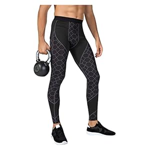 UNeedVog Men’s Activewear Leggings Compression Pants Workout Sports Yoga Running Cool Dry Tights