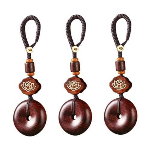 Porte-clés bois pour clé de voiture et charme décoratif de sac à main