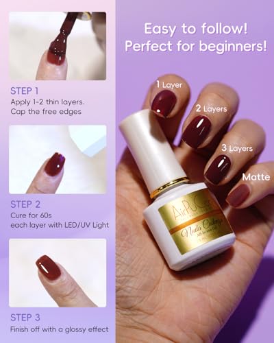 Kit de Esmalte en Gel All-in-One 6 Colores Nude Otoño miniatura 3
