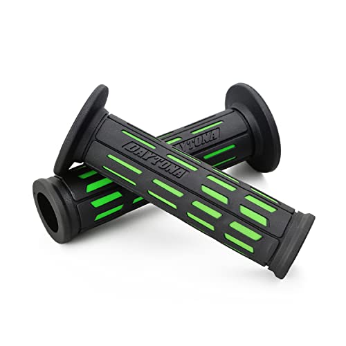 デイトナ(Daytona) グリッピーグリップ バイク用 グリップ ハンドル径Φ22.2用 122mm テーパード形状 エンド貫通 GG-D-TAPERD-SP グリーン 25166