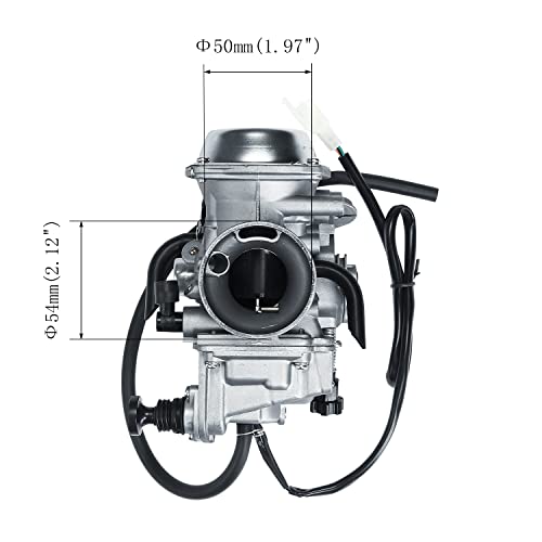 Carburetor For 1993-2000 Honda Trx300Fw Fourtrax 300, 1986-1987 Trx350 Fourtrax, 1997-2004 Foreman 400 Trx400Fw, 98-04 Foreman Trx450Fe/Fm/S/Es, 00-06 Rancher 350 Trx350 With Heater Plug #TOP4