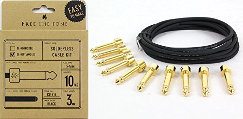 ☆free the tone ソルダーレス10本☆ Amazon | Free The Tone SL-4L-NI-10K ソルダーレスケーブル