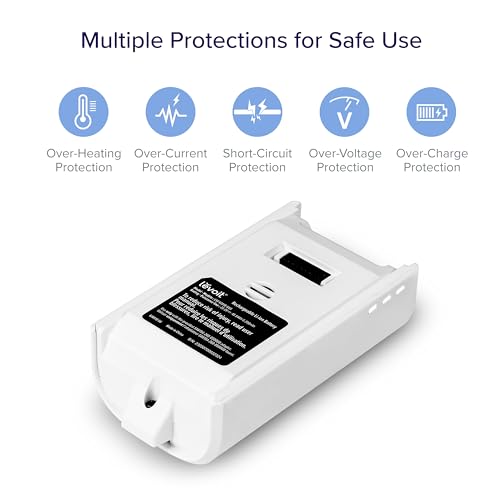 Image of Levoit LVAC-200 Vacuum Replacement Battery, 2200mAh, 50-Min Runtime, White