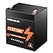 NebuQuic 12V 5Ah LiFePO4 Lithium Battery, 3000+ Deep Cycles Rechargeable Small Batteries with BMS, Garage Door Opener Lead Acid Replacement Battery for UPS Lighting, Fish Finder, Fire & Security Alarm