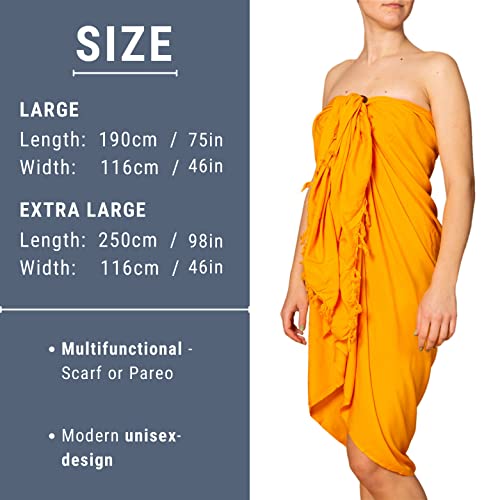 Foto von PANASIAM Sarong uni blue, 190x116cm