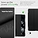 Spigen for iPad Air 11 Inch Case M3/M2 (2025-2024), 10.9 Inch 5th/4th Generation Case (2022/2020), Ultra Hybrid Pro Tri-Fold Cover Transparent Back and with Pencil Holder, Black