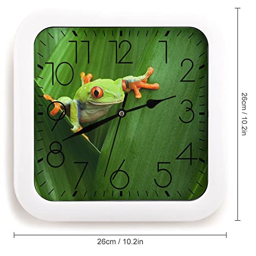 Pendule murale grenouille silencieuse pour éviter le bruit au bureau