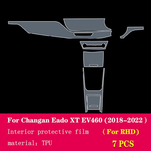 Console centrale de décalage protégée en PPF pour Changan Eado XT EV460