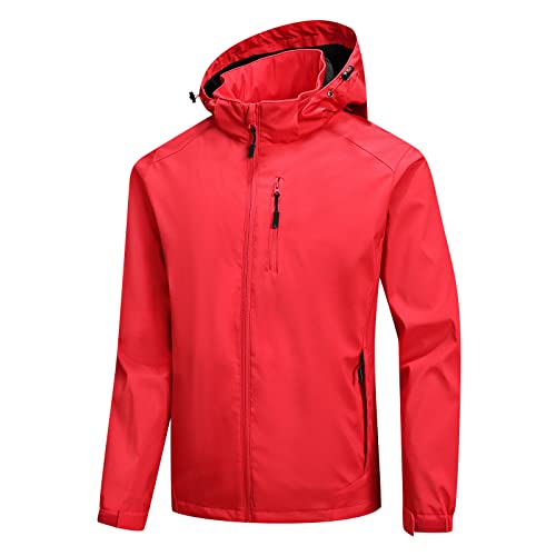 Veste imperméable à capuche pour homme veste de pluie noire