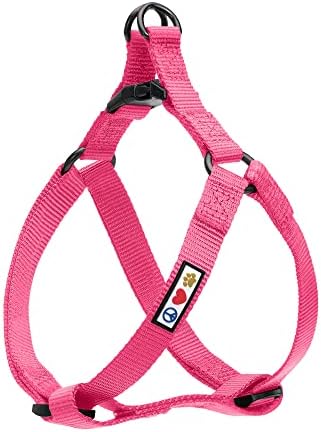 Pawtitas Pet Solid Color Step In Dog Harness or Vest Harness Dog Training Walking of your Puppy Harness Small Dog Harness Teal Dog Harness