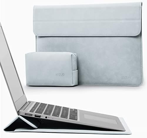 HYZUO 15-16 Inch Laptop Sleeve Case Bag with Stand Feature Compatible with MacBook Pro 16 M2/M1 Pro/Max A2780 A2485 A2141 2023-2019, XPS 15, 15 Surface Laptop, MacBook Pro 15 2019-2012, Midnight Green
