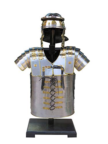NauticalMart Armor Breastplate LARP w/Helmet Lorica Segmentata Segmenta Roman