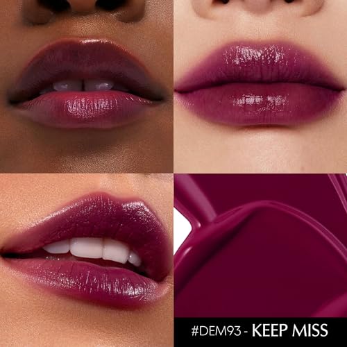 Image of Depuplum Dark Purple Lipstick for Women Moisture Lip Gloss Tinted Lip Balm | Sheer Nourishing Hydrating Glossy Creamy Lipstick Glow Reviver Lip Stick for Dry Lips,DM93 Grape Purple