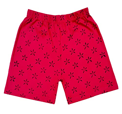 Image of indi weaves Girls Cotton Printed Shorts (Pack of 4)