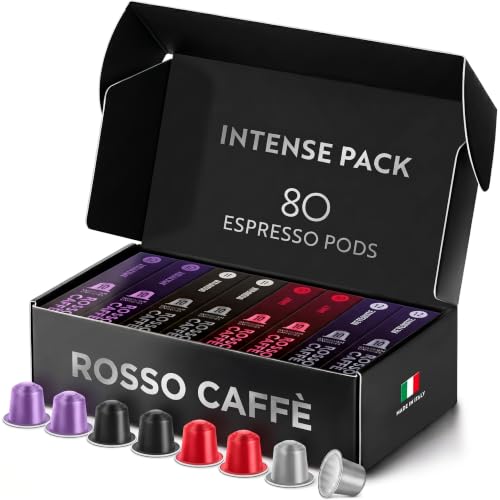 ROSSO CAFFÈ Espresso Pods for Nespresso 80 pcs