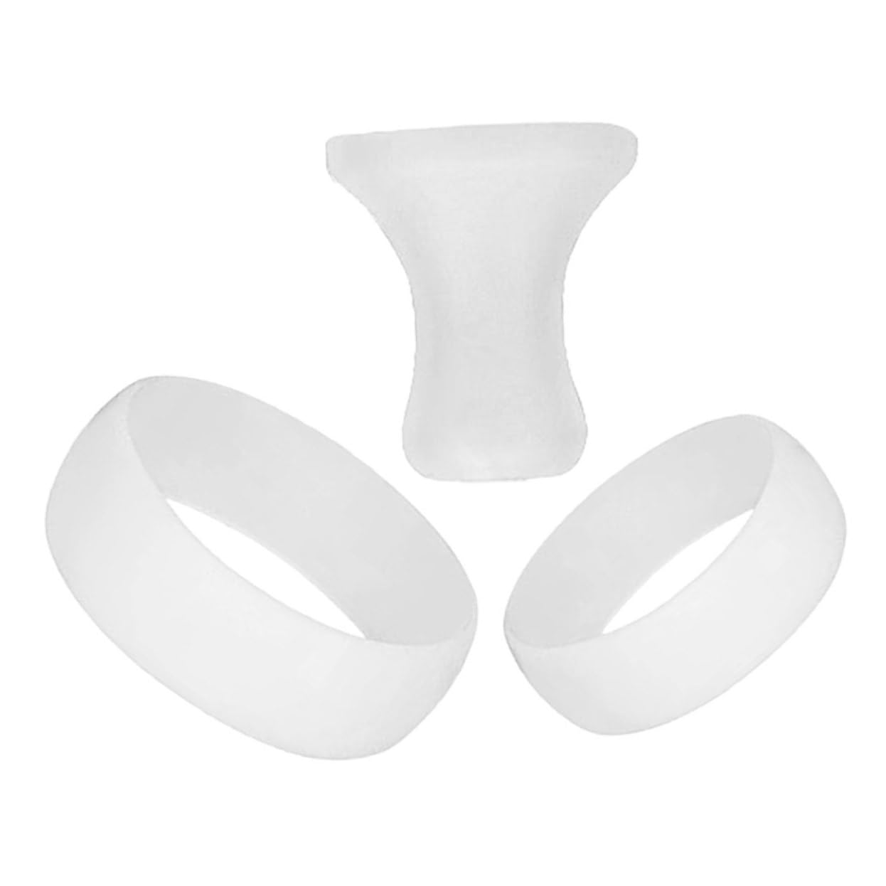 ERINGOGO 3pcs Protective Cover Flute for Musical Instrument Sleeve Silicone Sleeve White