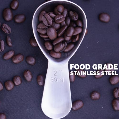 Brushed Stainless Steel Coffee Scoop
