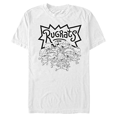 T-Shirt Rats Nickelodeon Blanc 5XL : Votre Allié Détente du Weekend