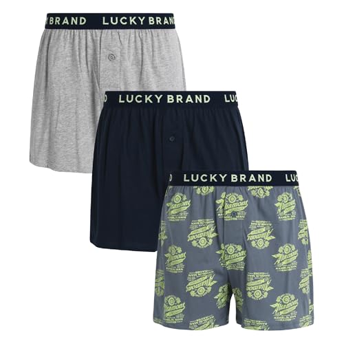 Lucky Brand Mens Underwear Boxer Shorts - 3 Pack Super...