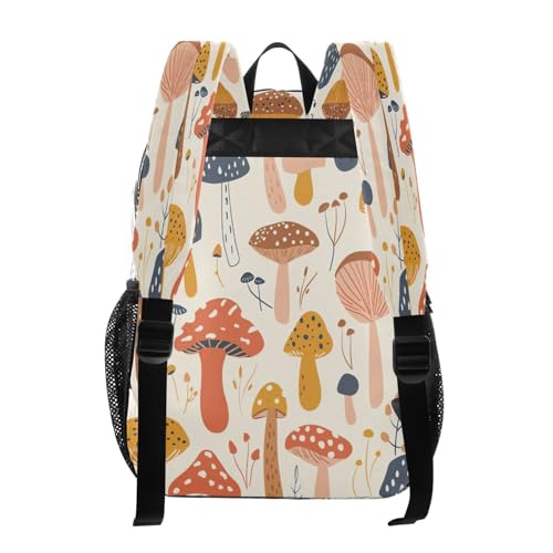 Mochila transparente de hongos de acuarela con múltiples bolsillos para estadios y escuelas 3