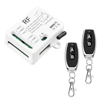 Relais 2 Voies 20A Avec Récepteur RC - Commutateur PWM Pour Pompe, Lumière, Caméra