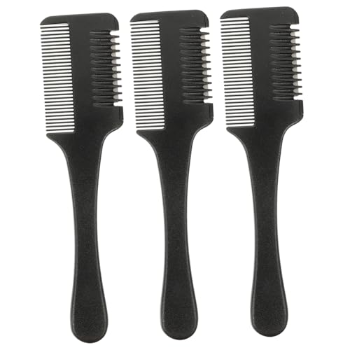 Beaupretty 3�� ���ʃw�A�R�[�� shaver shaving razor comb �N�V �����R�[�� �|�[�^�u���w�A�g���}�[ ���� �w�A�R�[���J�b�^�[ ���ʔ��� �X�e�����X�| Black