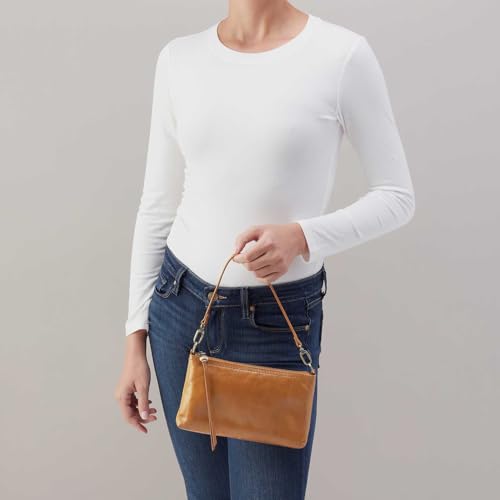 Image of HOBO Darcy Leather Convertible 3-in-1 Crossbody Bag with Removable & Adjustable Strap, Exterior Phone Slip Pocket