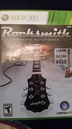 Rocksmith Xbox 360 Ubisoft câble inclus pour brancher une vraie guitare électrique