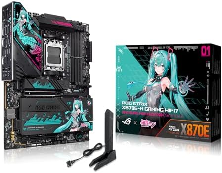 ASUS ROG Strix X870E-E Gaming WiFi7 Neo AMD ATX Mainboard | AMD AM5, 18+2+2 Leistungsstufen, DDR5, 5x M.2 Steckplätze, M.2 Q-Release, PCIe 5.0, 2x USB4, USB 10Gbps Typ-C, Aura Sync