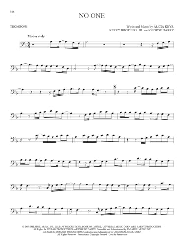 101 Hit Songs for Trombone Sheet Music Songbook | Solo Instrumental Folio for All Levels | Includes All of Me, Clocks, Uptown Funk, Shake It Off, Rolling in the Deep and More - Image 6