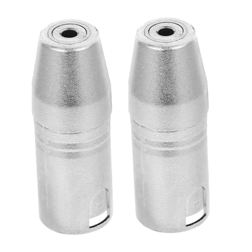 Mikinona 2 pièces Adaptateur Audio XLR Mâle Broches vers Prise Femelle Stéréo Conversion Facile pour Amplificateurs Microphones et Consoles de Mixage Lot