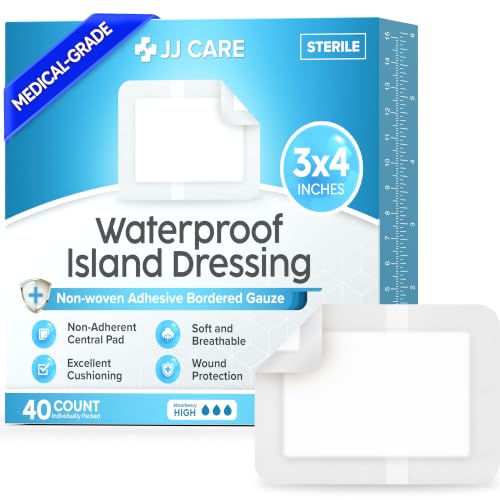 Island Dressing 3x4, Paquete de 40, Cuidado de Heridas y Apósitos, Impermeable, FSA&HSA miniatura 1
