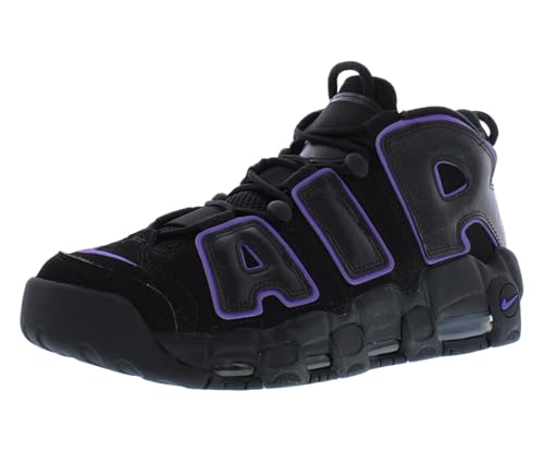 Nike mens Air More Uptempo '96, Black/Action Grape-black, 12