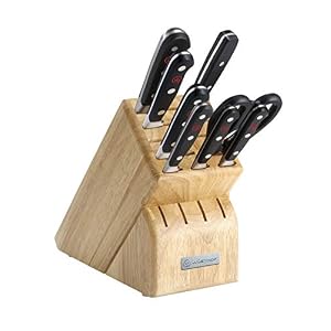 Wusthof Classic Block Set, 9 Piece, Black