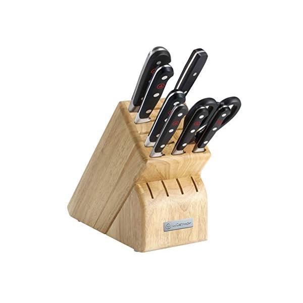 Wusthof Classic Block Set, 9 Piece, Black Gourmetian