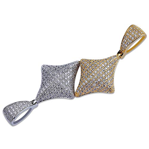 JAJAFOOK Iced Out Club/Diamond/Heart/Spade Lucky Playing Cards Simulated Lab Diamonds Pendant Necklace3