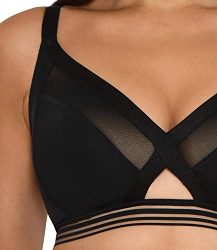 Curvy Kate Women's Unwind Bralette, Black, 32H/Hh #TOP2