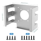 Penbinmall Mac Mini M4 2024 uchwyt VESA - metalowy uchwyt ścienny pod stół, srebrny