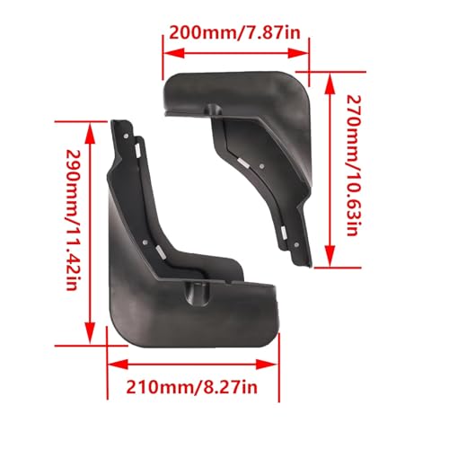 Guardabarros de coche para BYD SONG PLUS DMI que evitan salpicaduras y daños 3