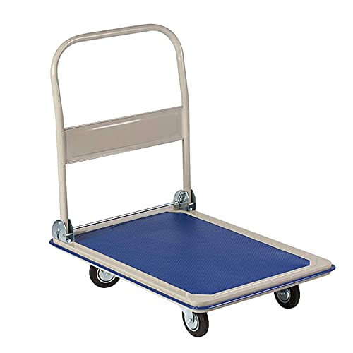 Carro de plataforma resistente y plegable para transportar cargas sin esfuerzo 2