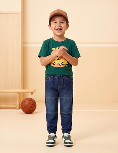 Image of Amazon Brand - Symbol Boys Boys Slim Fit Stretchable Jogger Jeans (Elasticated Waist Band)