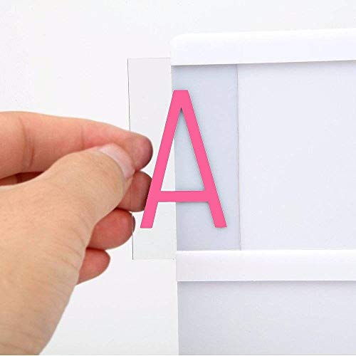 85 Letras Coloridas para Luminária Palavras Letreiro de Cinema - Lightbox - A4