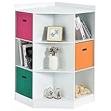 🧸【Platzsparend für Ecken】Dieser dreieckige Schrank ist die beste Lösung für jede Raumecke mit der kompakten Grundfläche und spart viel Platz. Die wissenschaftliche Höhe gewährleistet eine einfache Erreichbarkeit für Kinder.