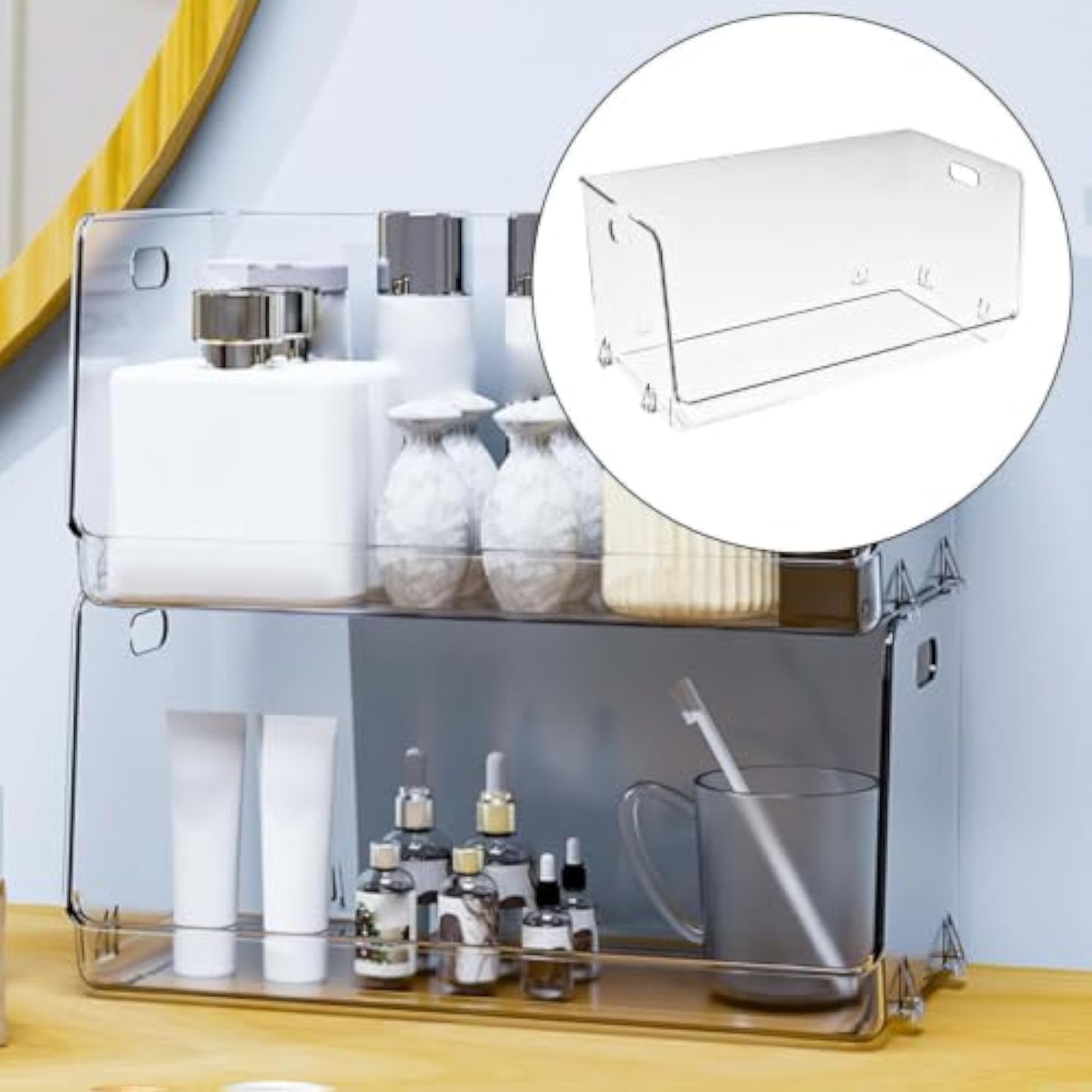 Multifunction Desk Makeup Holder with Handle