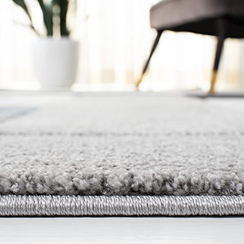 Tapis de chambre moderne bleu et gris 122x183 cm - 5
