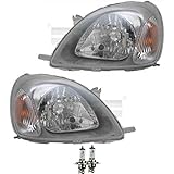 Osram Original Line H4 Scheinwerfer Set H4 für Yaris SCP1_ NLP1_ NCP1_P1_ inkl. Osram Lampen mit Stellmotor LWR