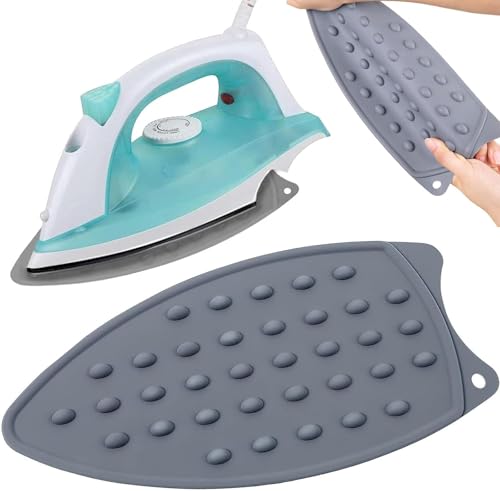 Iron Rest Ironing Mat Pad, Pad in Ferro Resistente al Calore,Silicone Tappetino per Riposo Stiro,Tappetino in Silicone per Ferro,Tappetino di appoggio per Ferro da Stiro in Silicone